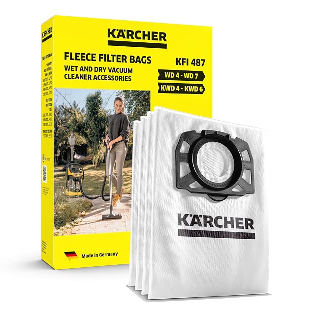 Sacs filtrants en feutre trois couches Kärcher KFI 487, lot de quatre, photographie produit