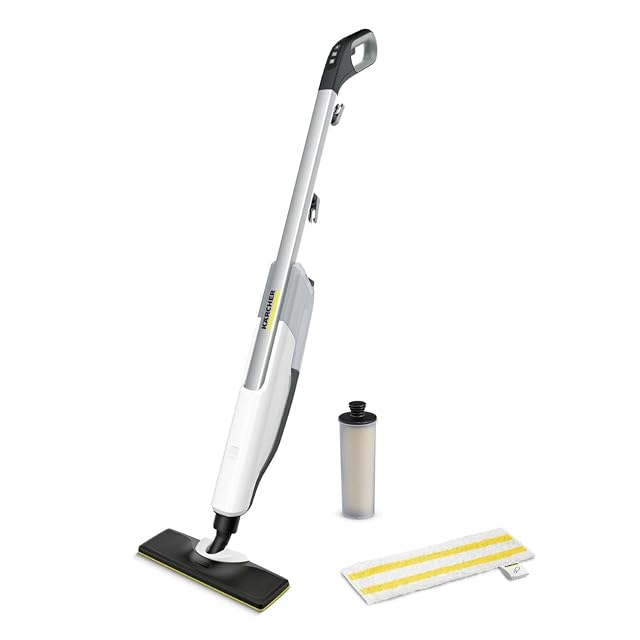 Balai vapeur Kärcher SC 2 Upright avec suceur de sol EasyFix et bandeau microfibre, photographie produit