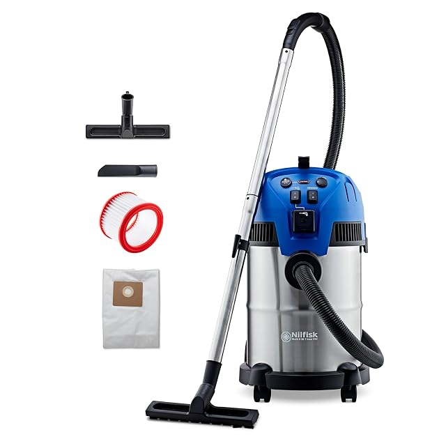Aspirateur eau et poussière Nilfisk Multi II 30 T VSC Inox, photographie produit